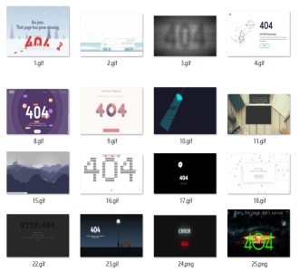 25个带有酷炫动画的创意404错误页面源码