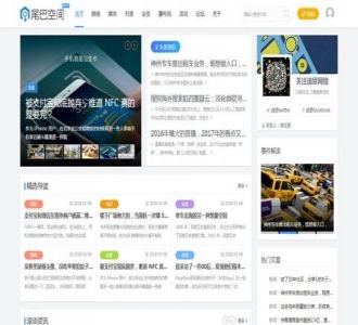 Discuz!模板：wlnet资讯媒体干货 UTF+GBK,页面宽度1180px,代码工整简洁seo优化良好
